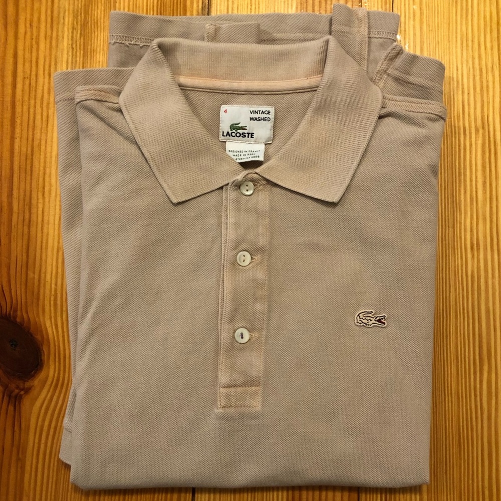 Vintage Washed Lacoste Polo Shirt